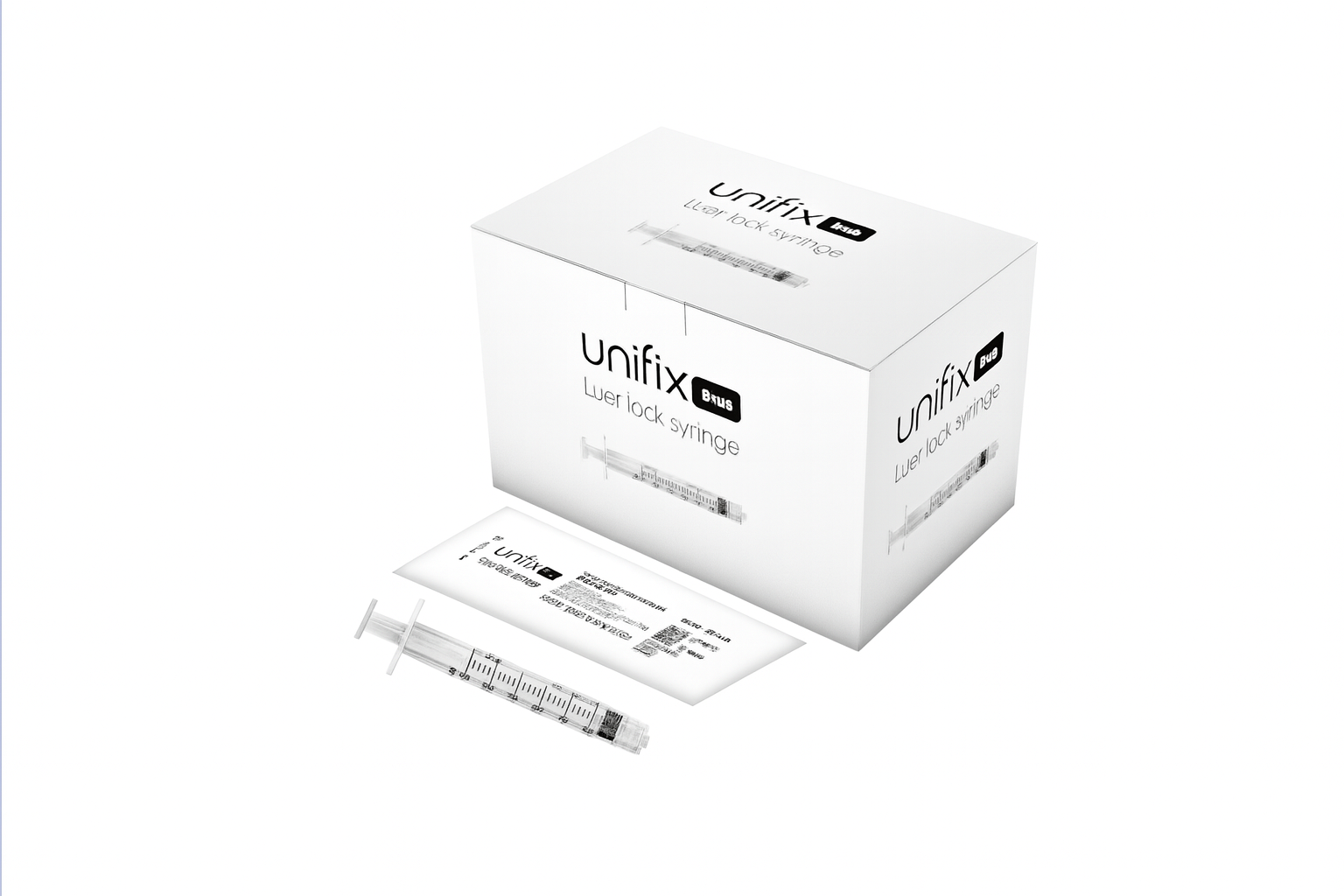 Unifix Syringe, 3ml, Luer Lock Tip, Sterile - Box of 100