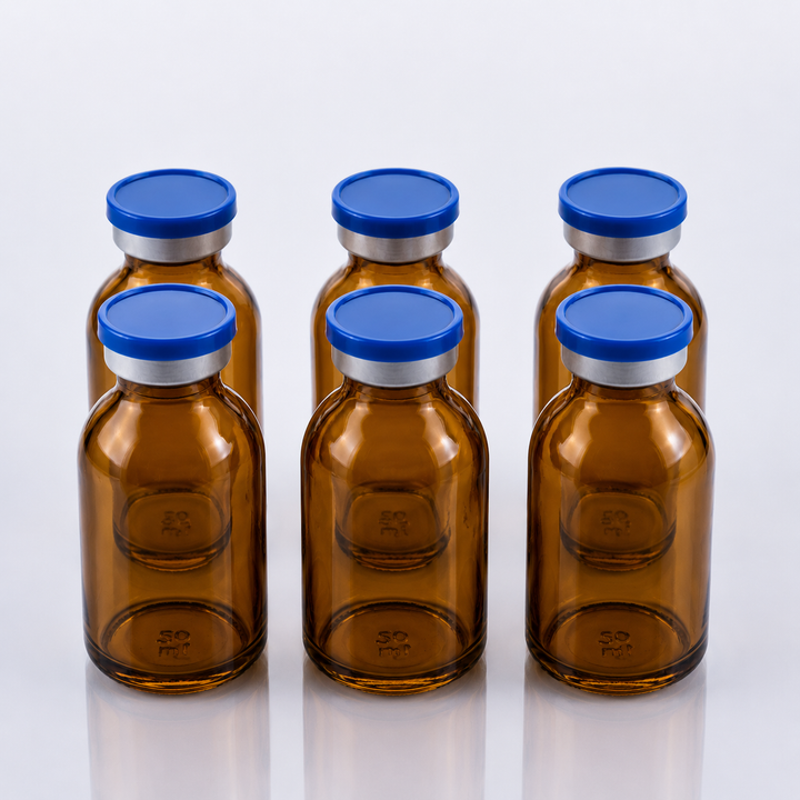 30 mL Amber Borosilicate Vial – Non-Sterile (10 pack)